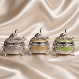 Peacock Jar Set with Serving Tray — view 2