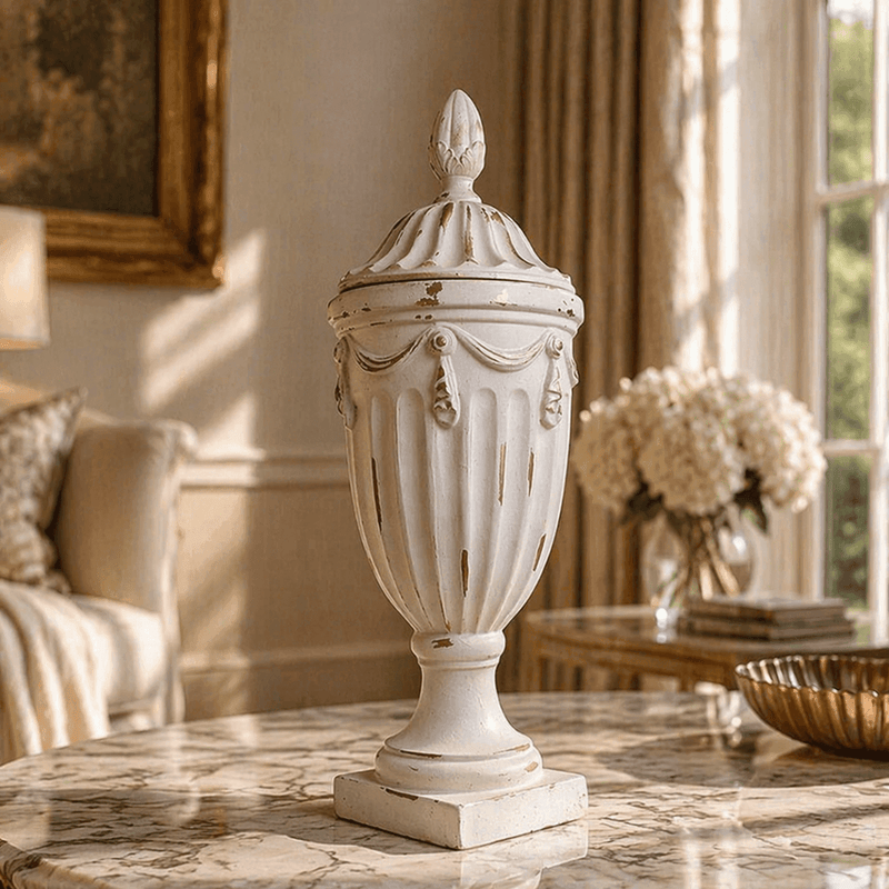 Pedestal Vase with Lid — image 2