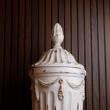 Pedestal Vase with Lid — view 3