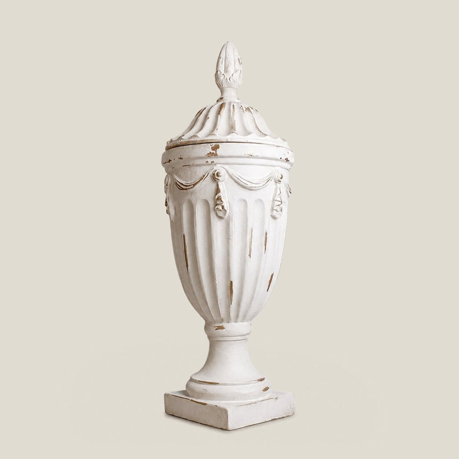 Pedestal Vase with Lid
