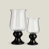 Radiant Clear Vase With Black Base — view 1