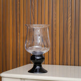Radiant Clear Vase With Black Base - Tall — thumbnail 4