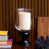 Radiant Clear Vase With Black Base - Tall — thumbnail 2