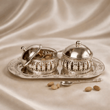 Royal Crystal Accent Dry Fruit Set with Tray (11 x 10 cm) — view 1