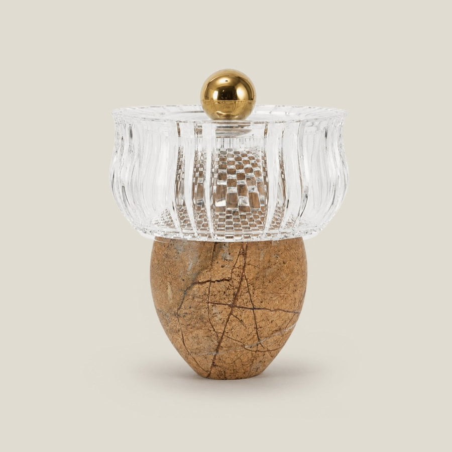 Royal Marble Nut Bowl - Brown