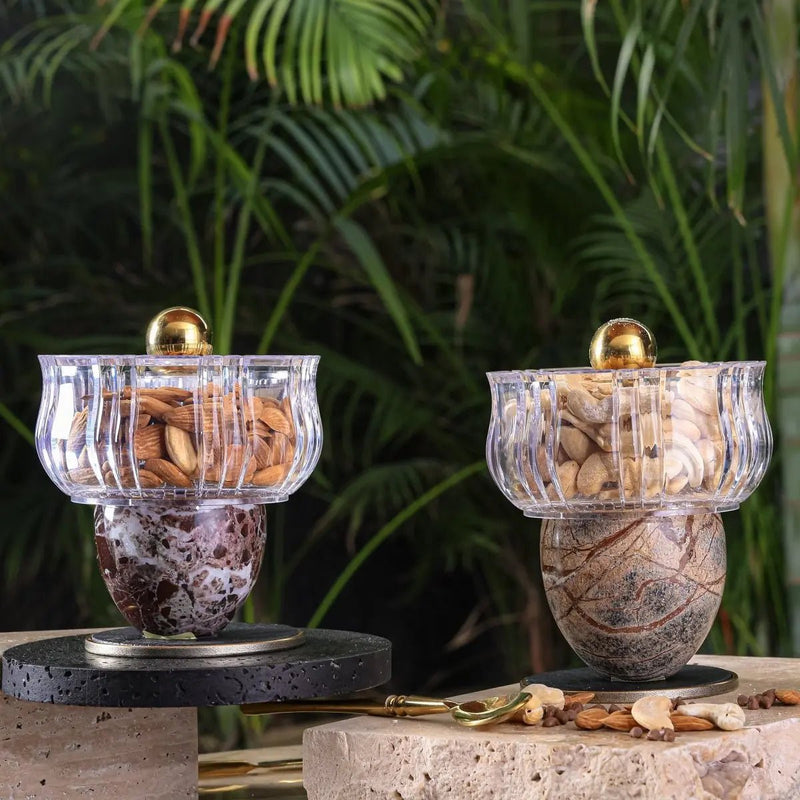 Royal Marble Nut Bowl - Wine — image 2