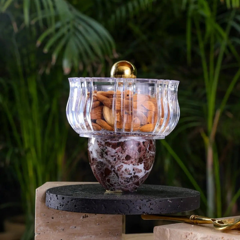 Royal Marble Nut Bowl - Wine — image 3