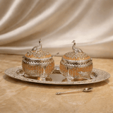 Royal Peacock Dry Fruit Bowl Set with Tray (11 x 12 cm) — view 4