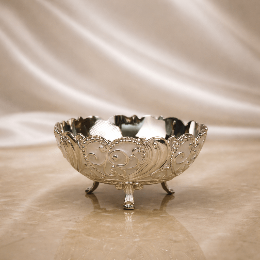 Royal Scroll Mini Dry Fruit Bowl (7.5 x 6.3 cm) - Daamaira Home and Living Ltd
