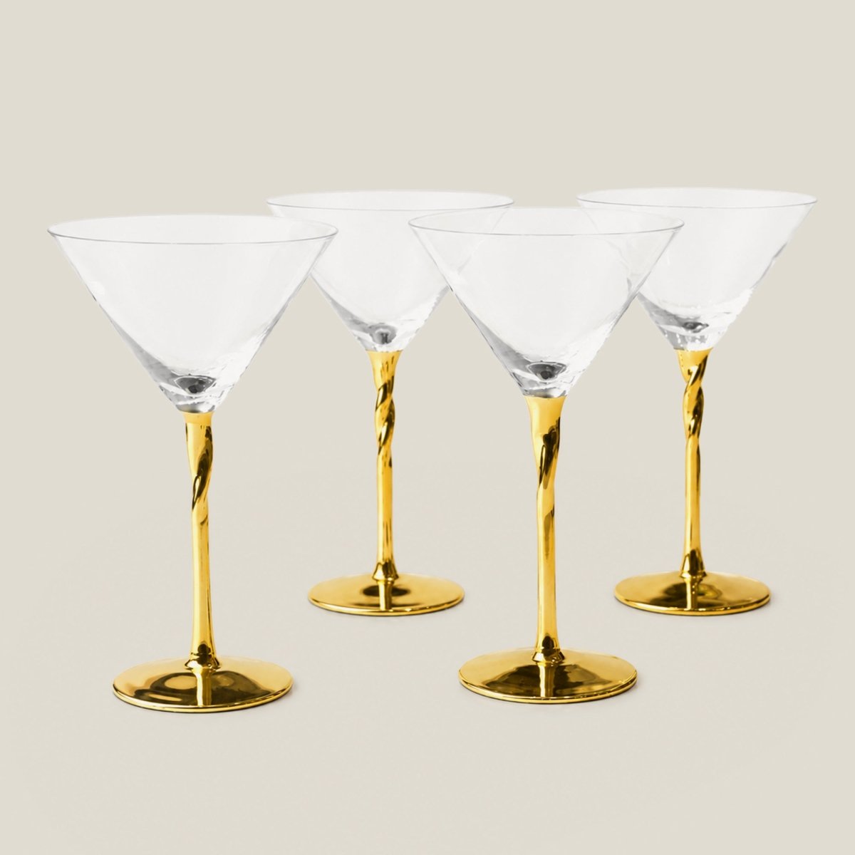 Drinking Glasses Royal Set Of 4 Martini Glasses - Daamaira Home and Living Ltd