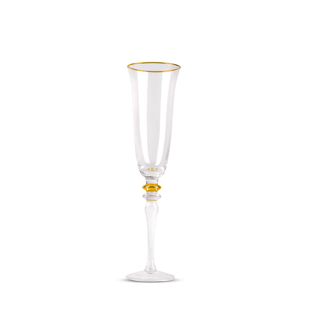 Drinking Glasses Royale Set Of 4 Champagne Flutes - Daamaira Home and Living Ltd