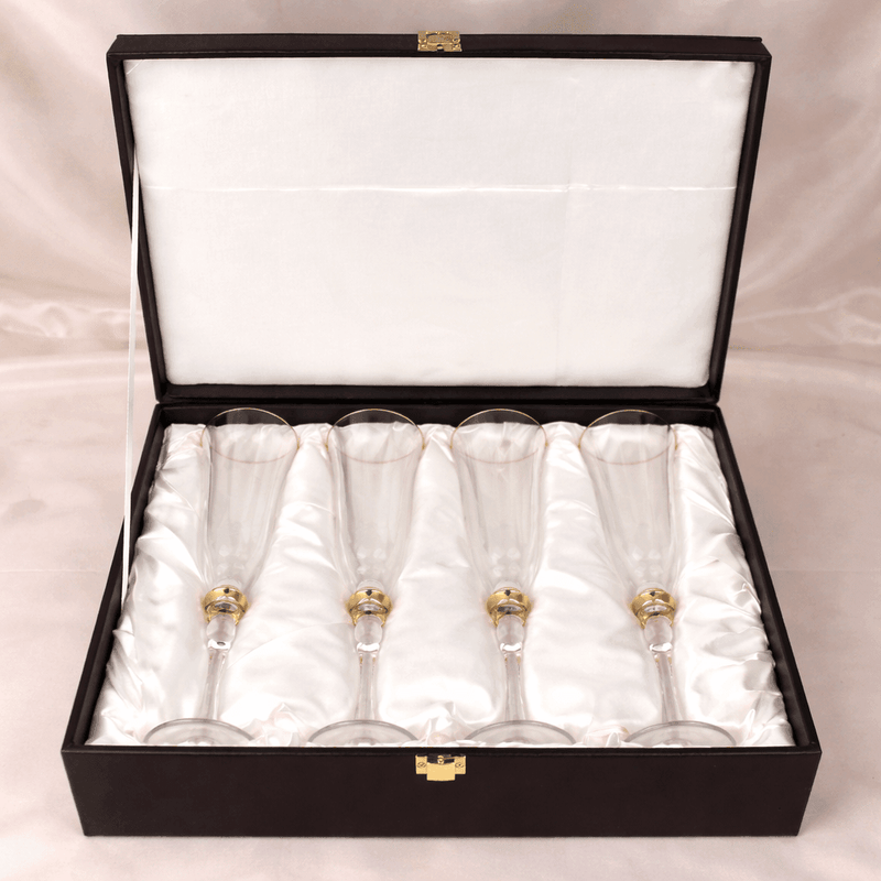 Royale Set Of 4 Champagne Flutes with Gift Box — image 3