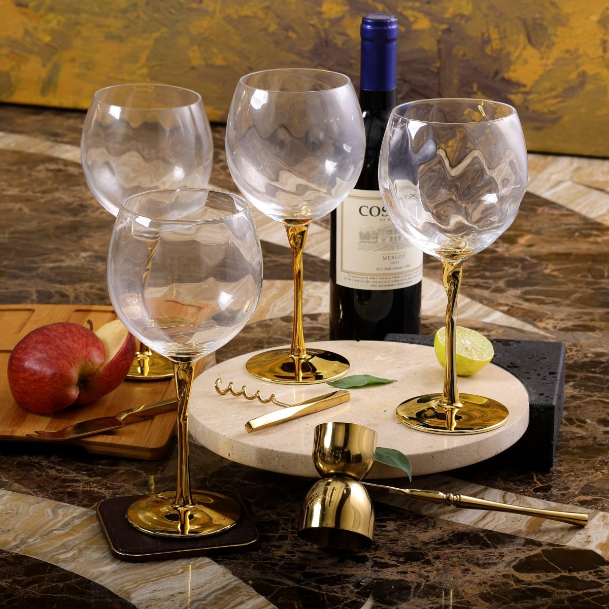 Drinking Glasses Royale Set Of 4 G&T Glasses - Daamaira Home and Living Ltd