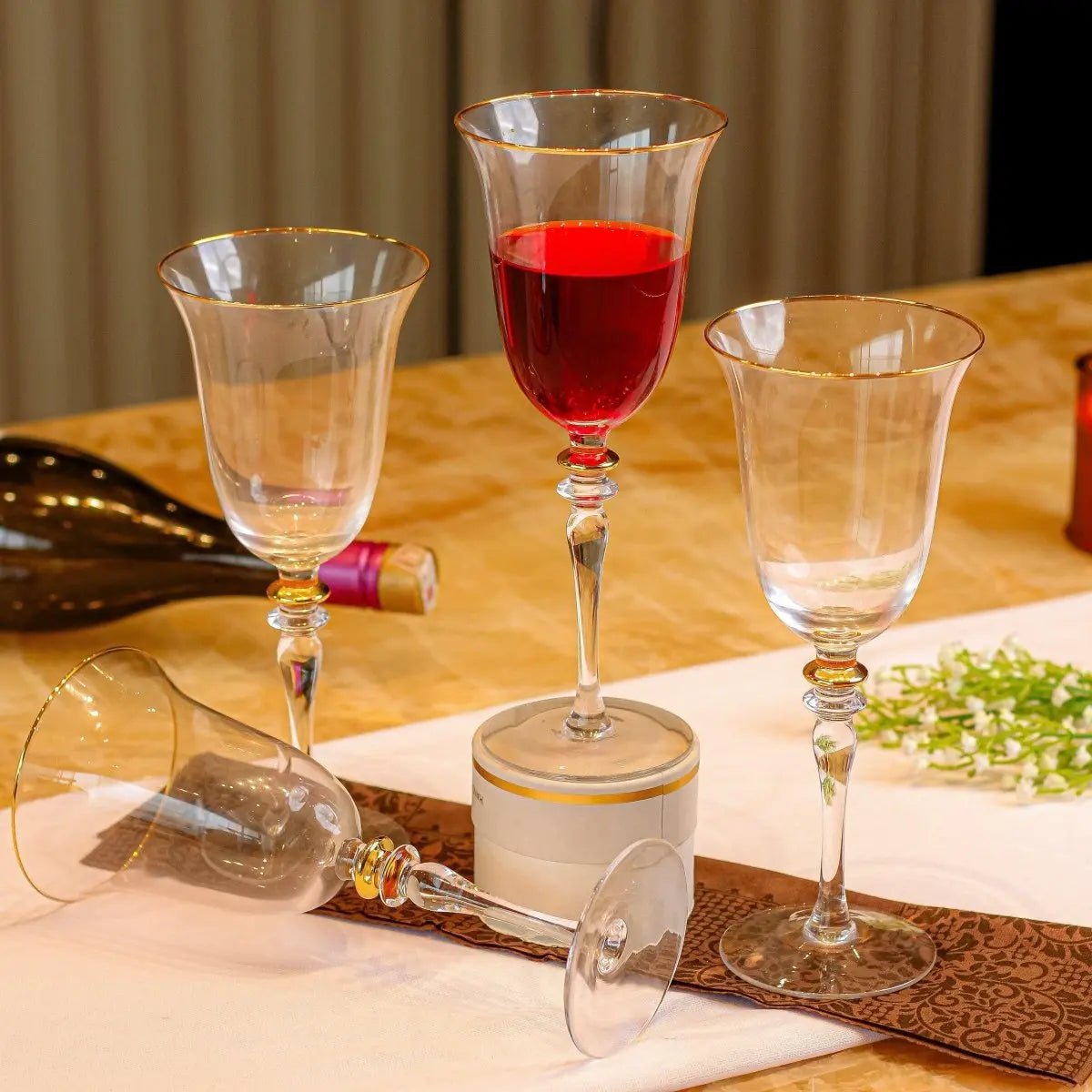 Drinking Glasses Royale Set Of 4 Wine Glasses with Gift Box - Daamaira Home and Living Ltd