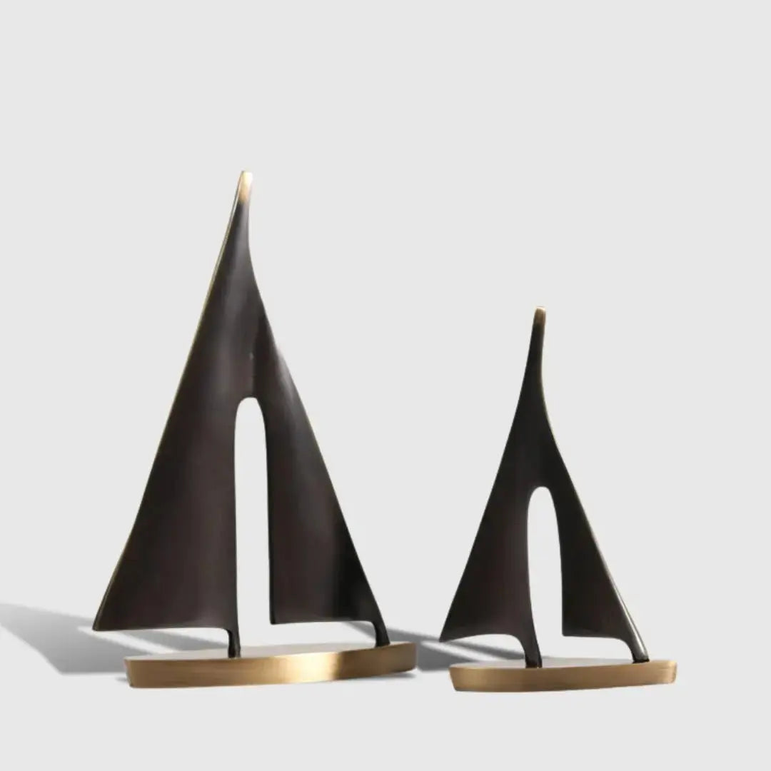 Decor Objects Sailing Boat Sculpture - Small - Daamaira Home and Living Ltd