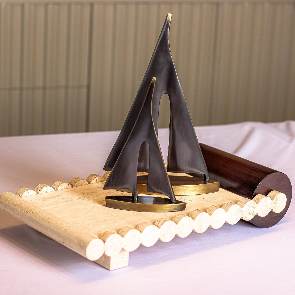 Decor Objects Sailing Boat Sculpture - Small - Daamaira Home and Living Ltd