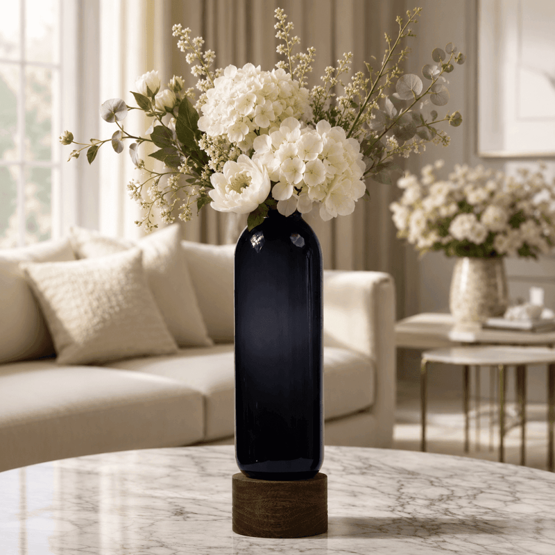 Saint Flower Vase With Wooden Base Short — image 2
