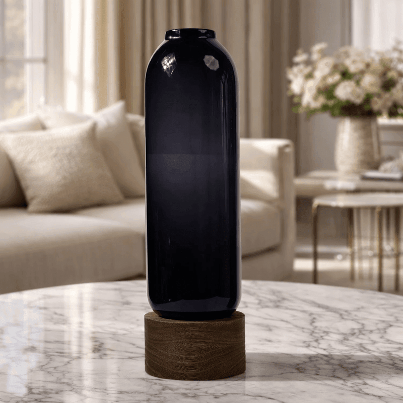 Saint Flower Vase With Wooden Base Short — image 3