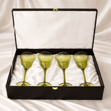 Shade Set Of 4 Wine Glasses Green Hues with Gift Box — view 3