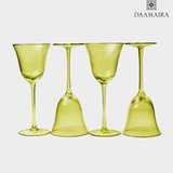 Shade Set Of 4 Wine Glasses Green Hues with Gift Box — view 2
