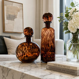Smoked Egyptian Flower Vase with Lid — view 2