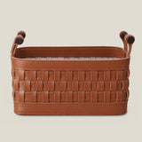 Soiree Leather Basket - Brown — view 1