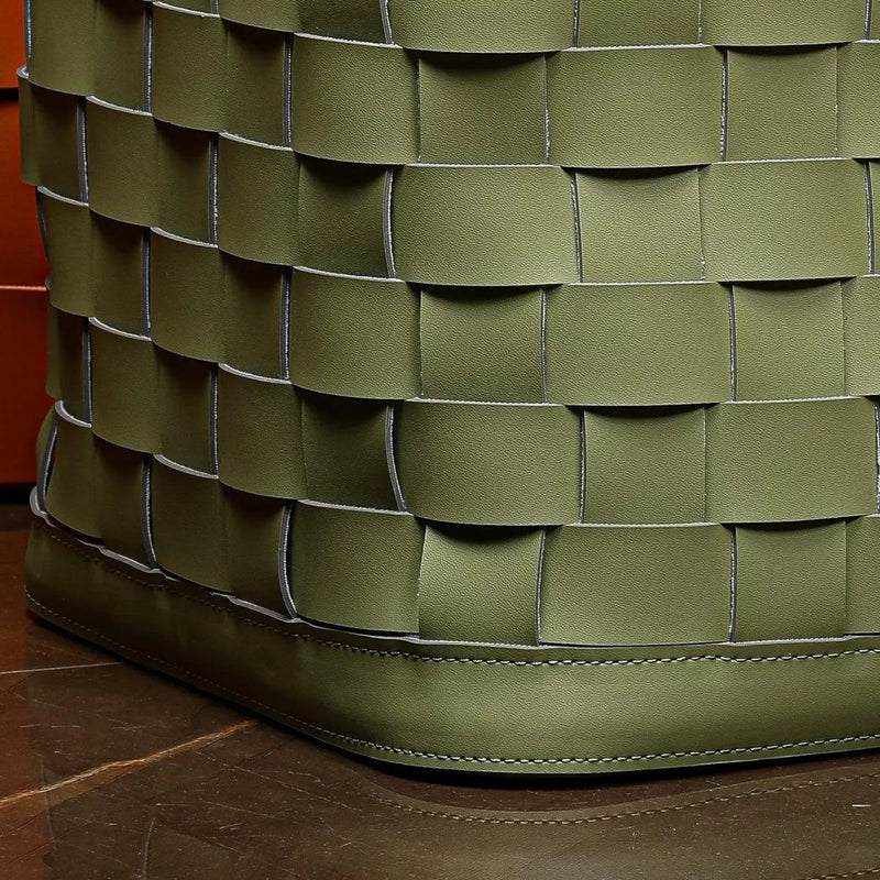 Soiree Leather Basket - Green — image 4