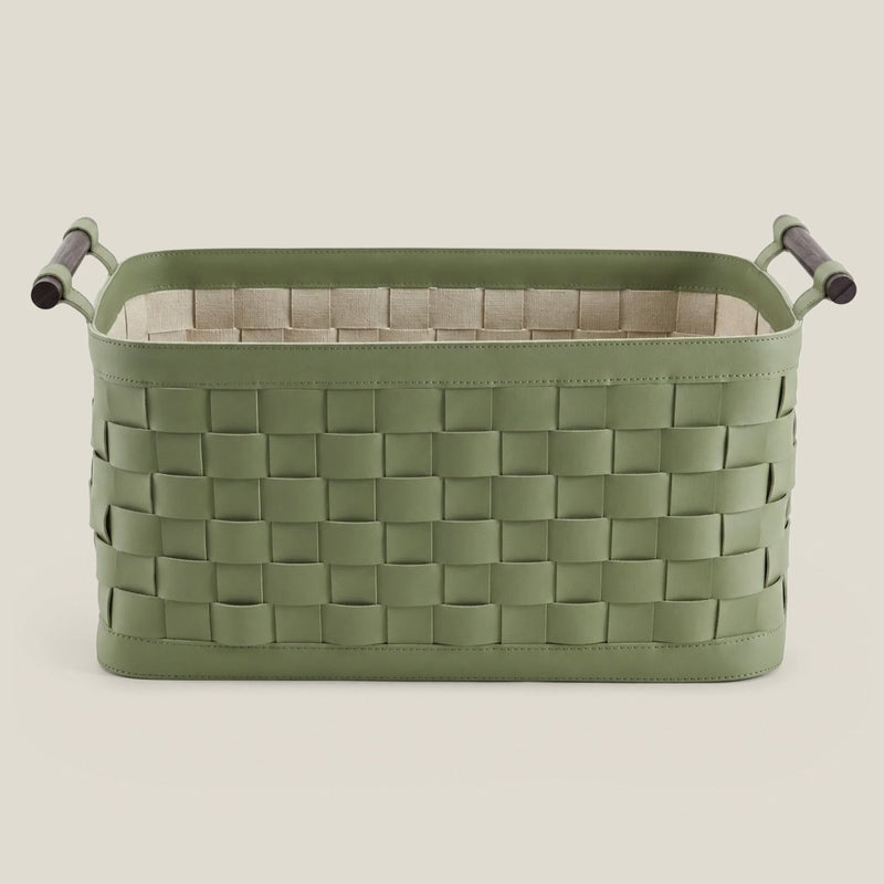 Soiree Leather Basket - Green — image 1