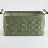 Soiree Leather Basket - Green — view 2