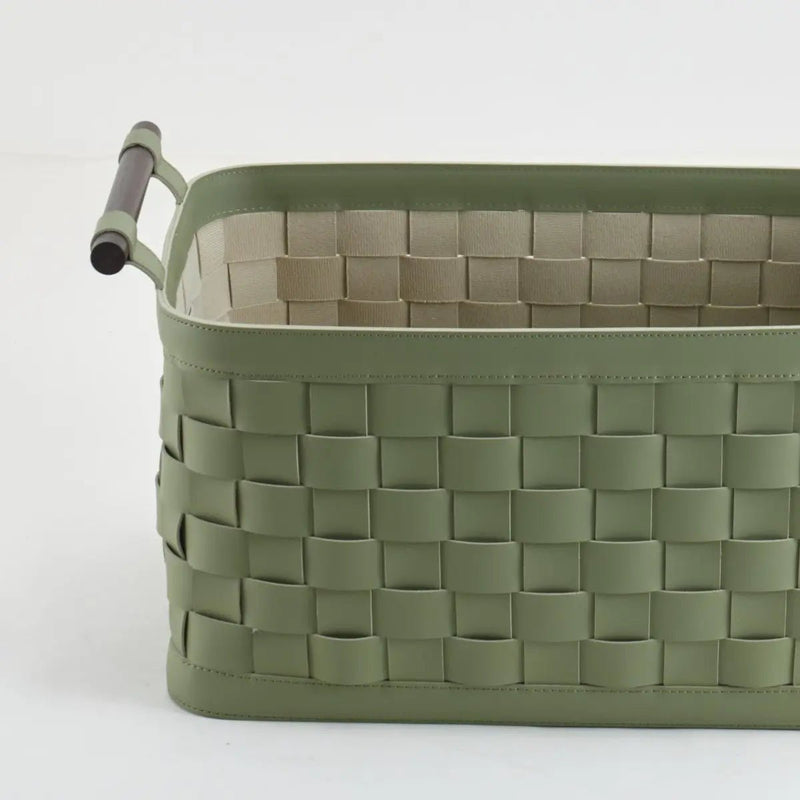 Soiree Leather Basket - Green — image 3