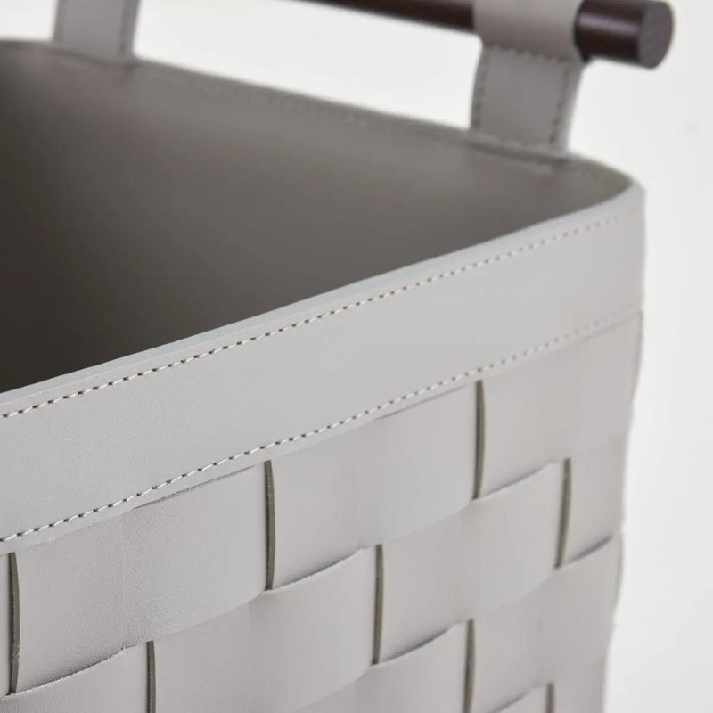 Soiree Leather Basket - Grey — image 4
