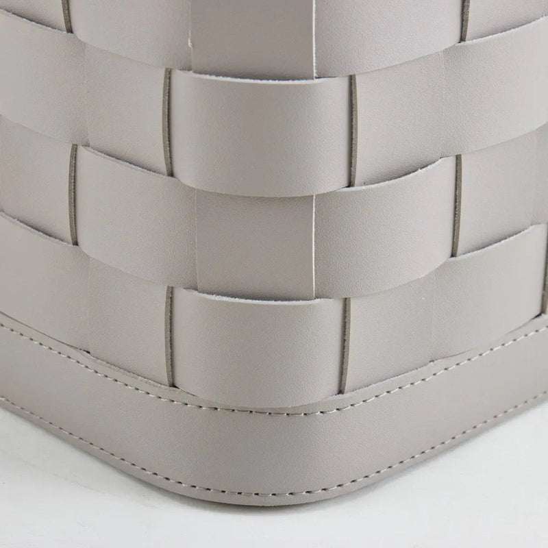 Soiree Leather Basket - Grey — image 6
