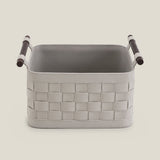Soiree Leather Basket - Grey — thumbnail 1