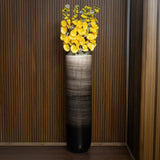 Tall Brushed Slate Flower Vase — view 3