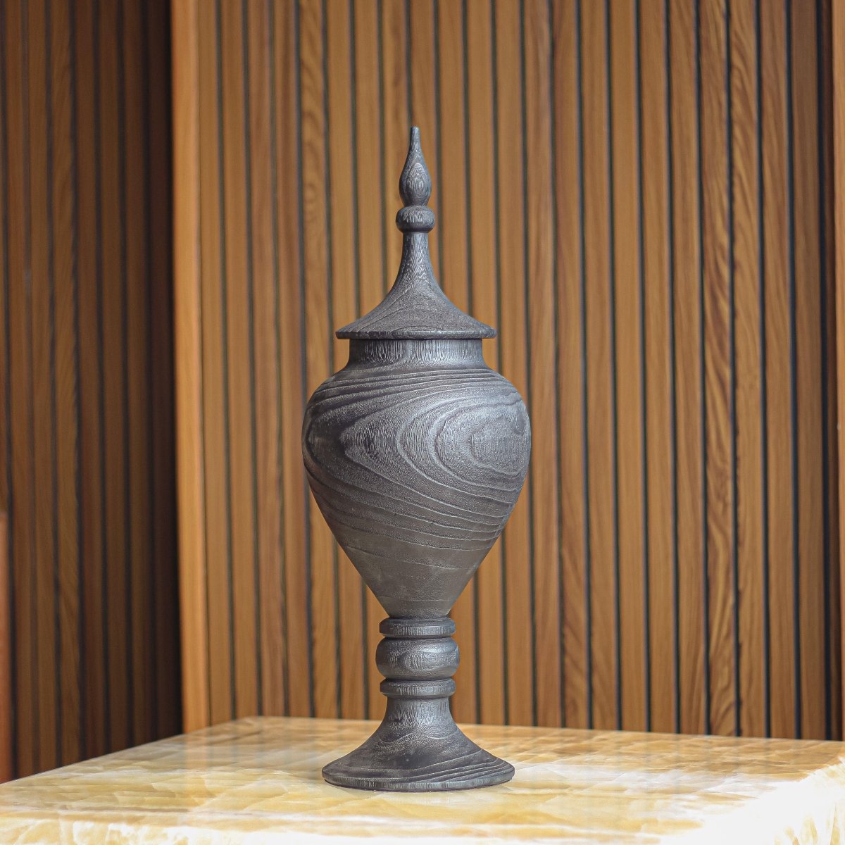 Decor Objects Tall Buckingham Luxury Vase With Lid - Daamaira Home and Living Ltd