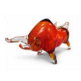 Murano Glass Small Golden Bull Sculpture — view 4