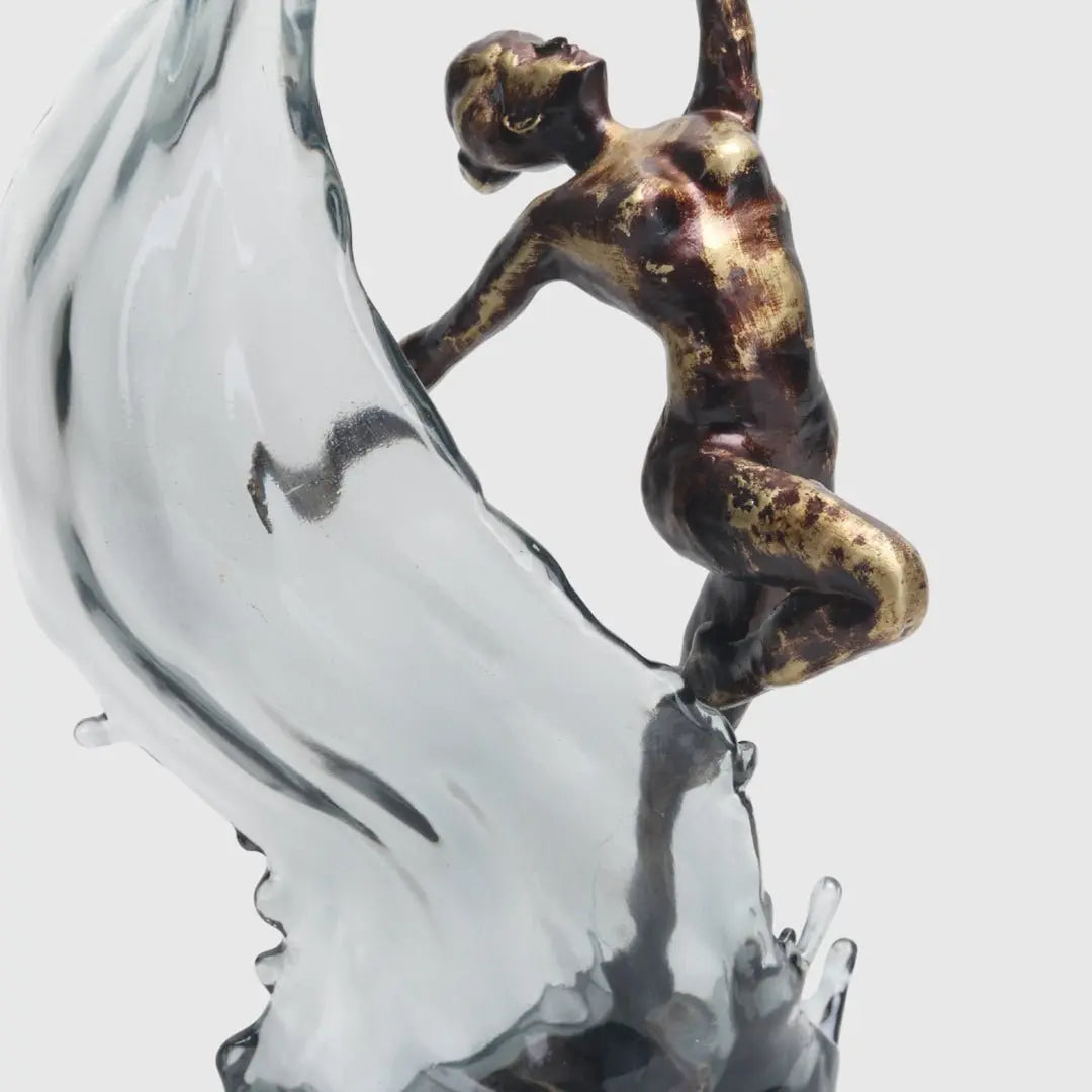 Sculptures & Figurines The Dancing Waves Statue - Daamaira Home and Living Ltd