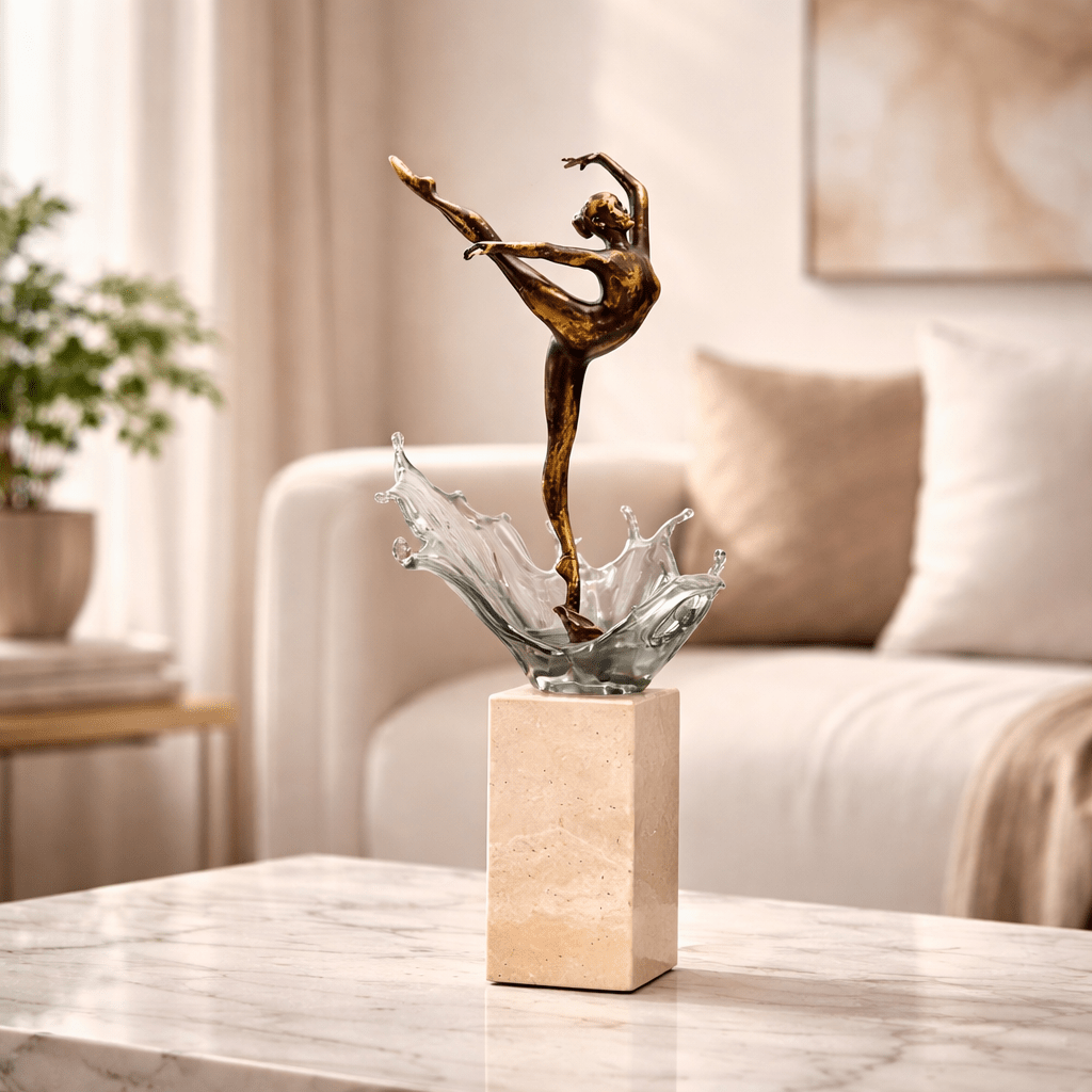 Sculptures & Figurines The Dancing Waves Statue - Daamaira Home and Living Ltd