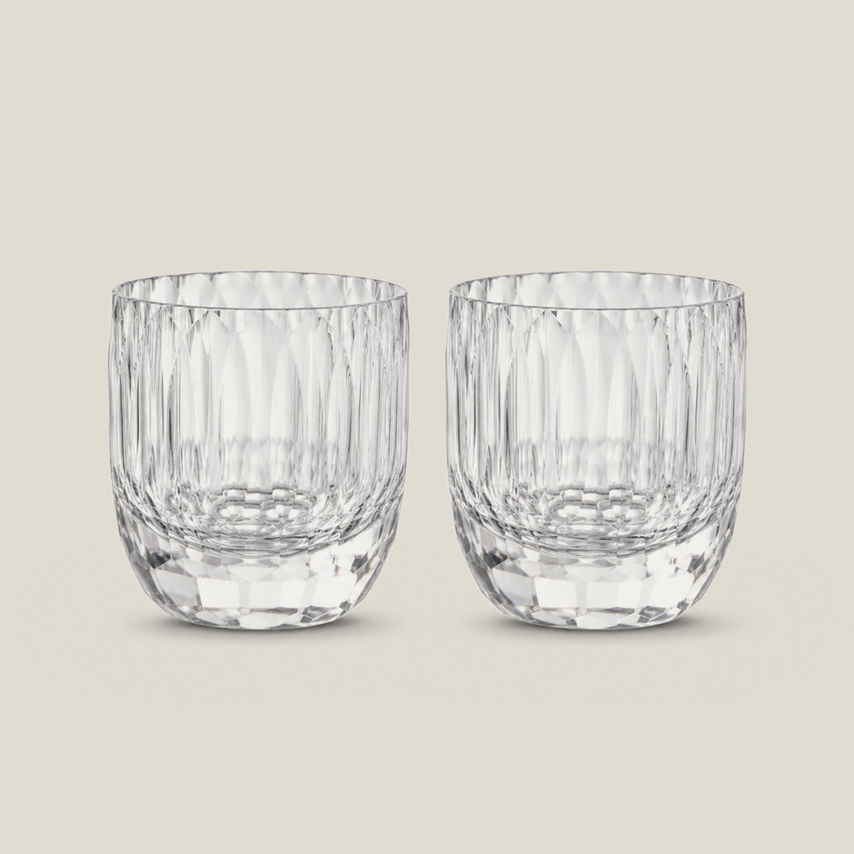 Drinking Glasses The Diamond Glass Set Of 2 - Daamaira Home and Living Ltd