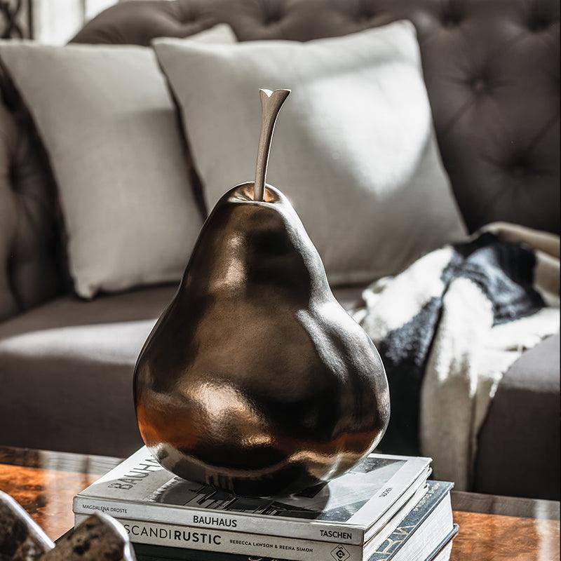 Sculptures & Figurines The Elegant Copper Pear Decor - Daamaira Home and Living Ltd