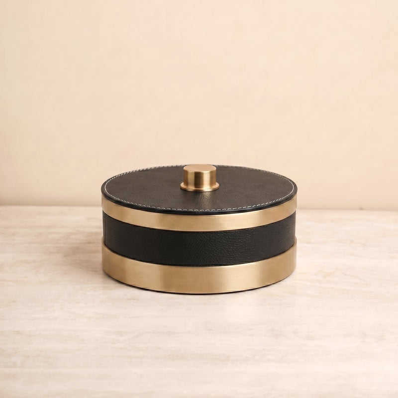 The Everyday Storage Box - Black & Antique Brass Small — image 3
