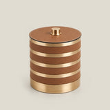 The Everyday Storage Box - Brown & Antique Brass Large — thumbnail 1