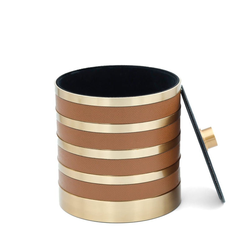 The Everyday Storage Box - Brown & Antique Brass Large — image 4