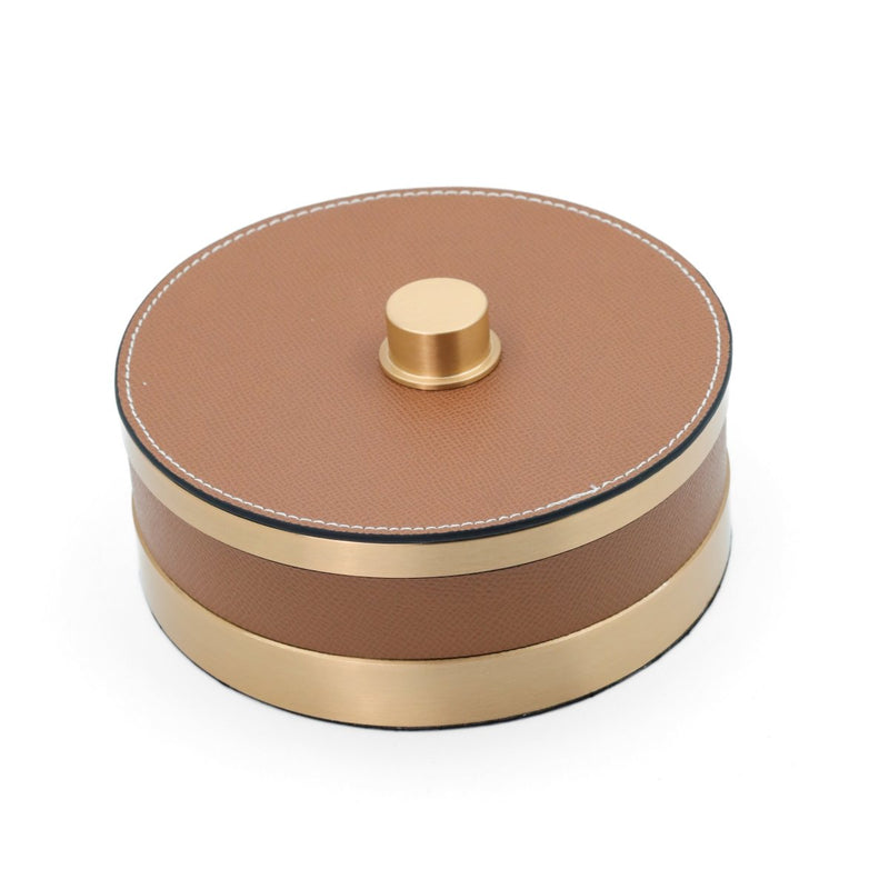 The Everyday Storage Box - Brown & Antique Brass Small — image 6
