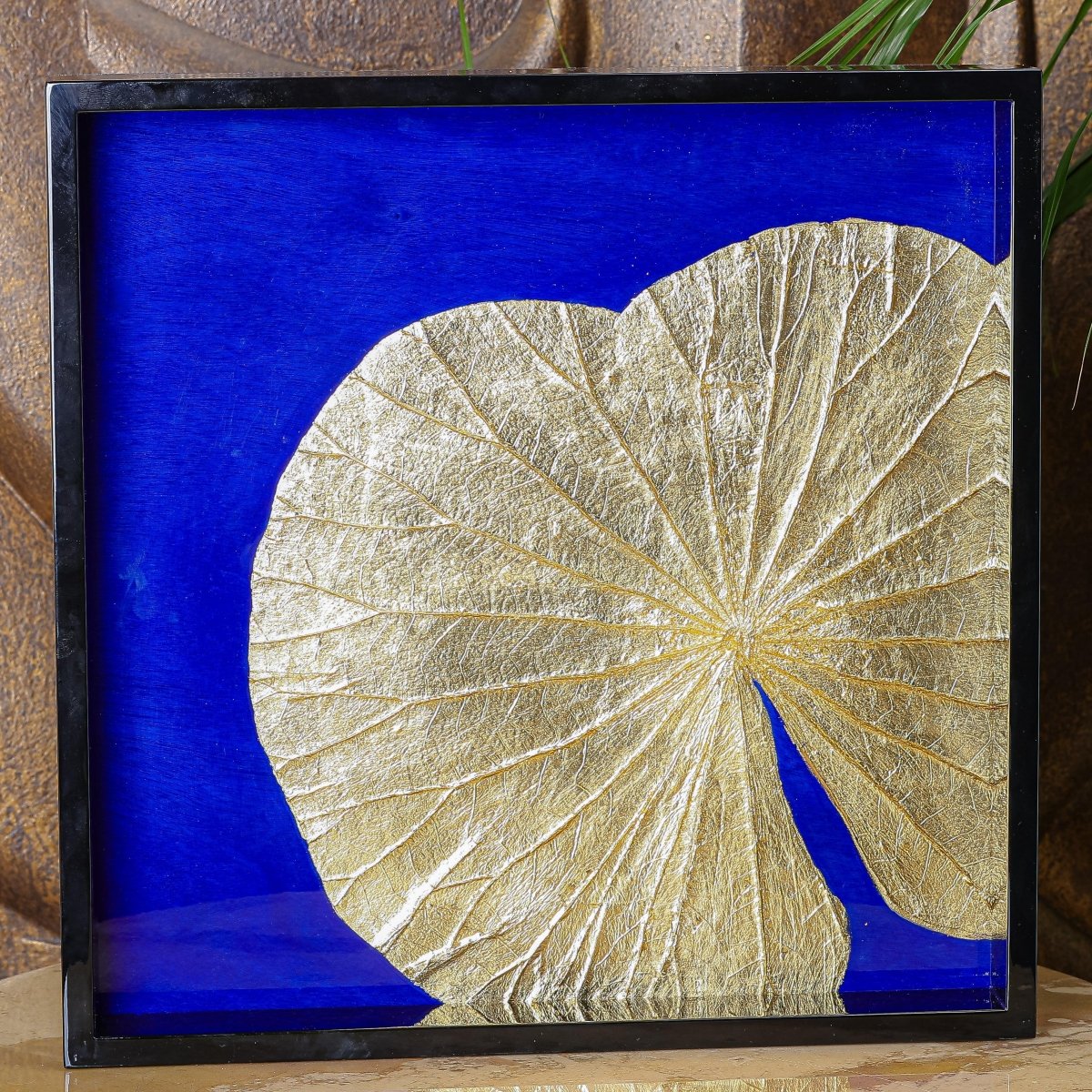 Serving Platter The Gold Leaf Serving/ Vanity Tray - Daamaira Home and Living Ltd