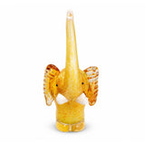 Murano Glass Golden Elephant Sculpture — view 3