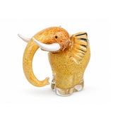 Murano Glass Yellow Elephant Sculpture — view 4