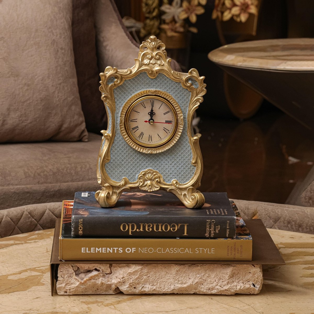 Table Clock The Imperial Vanity Clock - Daamaira Home and Living Ltd