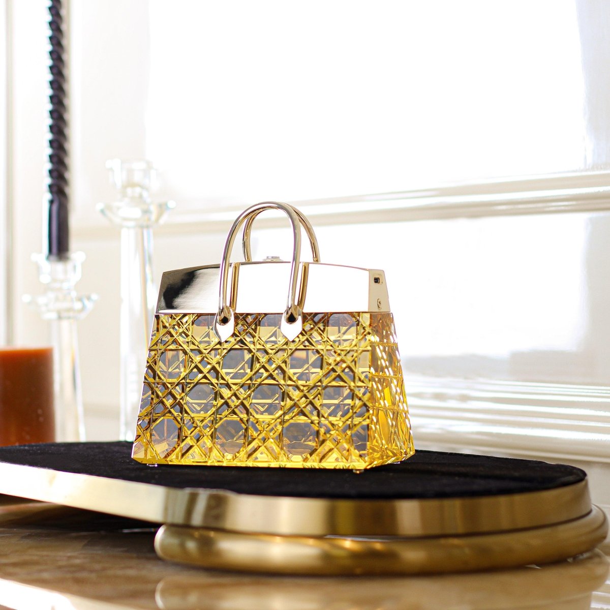 Lamp + Decor Piece The Lux Diamond Crystal Bag - Daamaira Home and Living Ltd