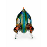 Murano Glass Blue Bull Sculpture — view 2